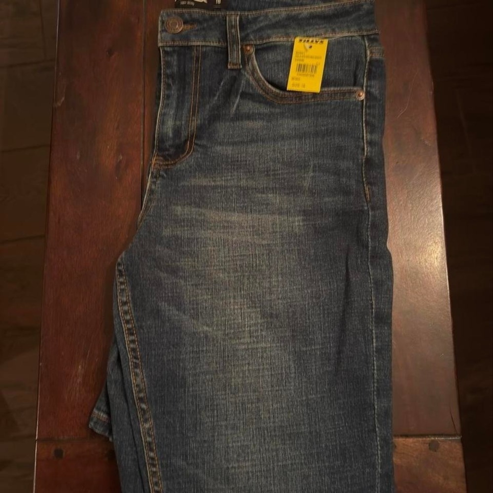 RSQ Super Skinny Jeans Womens Size 18 Medium Bright Wash Denim BD941 NWT